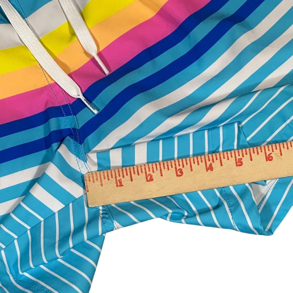 Chubbies Swim‎ Trunks Boy's XL The Newports Rainbow Striped 5.5 Inch Inseam